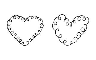 Icon love background curl unique design vector