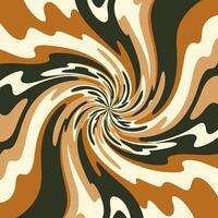 Minimal Abstract with spirals in retro style vector