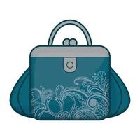 colored icon of bag, handbag, briefcase, backpack isolated on white background vector