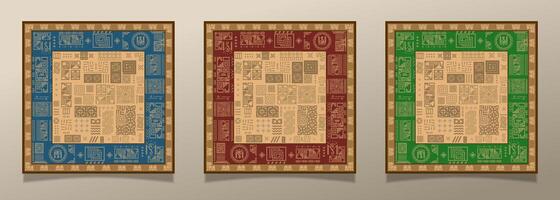 a set of hieroglyph designs that are perfect for your design element needs vector