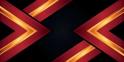 Red and black luxury background with texture with gold lines vector