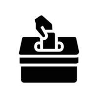 Ballot icon line vector
