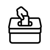 Ballot icon line vector