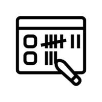 vote counting icon line vector