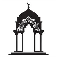 Clean and Modern Mosque Art for Ramadan Kareem vector