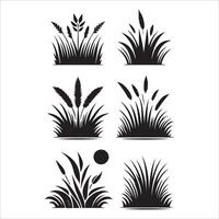 Minimalist Landscape Artwork in Square Frames vector
