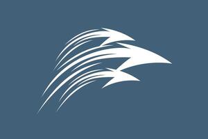 Three arrow move fast logo vector
