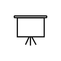 a black and white image of a projector on a tripod vector