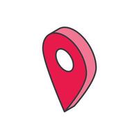Isometric Locator icon design templates simple and modern concept vector