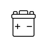 Low Battery Warning Icon design templates simple and modern concept, isolated on white background vector
