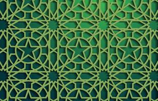 Geometric pattern in islamic style vector