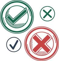 Check mark and tick vector