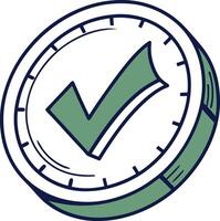 Check mark icon illustration vector