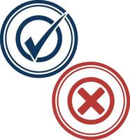 Two check marks and a tick symbol vector