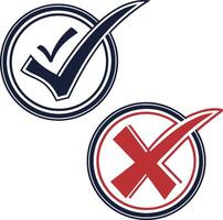 Check mark and tick vector
