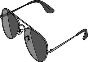 A pair of sunglasses on a white background vector