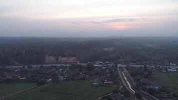 Aerial View of Doi Luang Chiang Dao Mountain and Road in Chiang Mai video