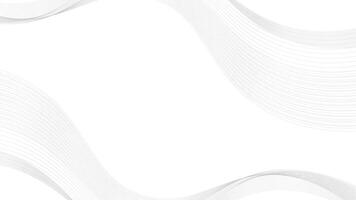 White background with elegant wavy lines frame. Digital future technology concept. Wave lines pattern for poster, banner, wallpaper, and template design vector