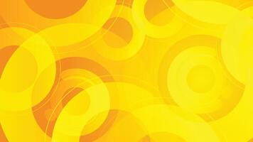 Abstract orange background with circles pattern vector
