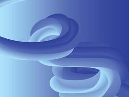 3D Abstract Blue Gradient Background. vector