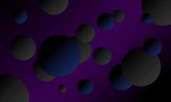 Abstract futuristic gray and blue round on gradient purple background vector