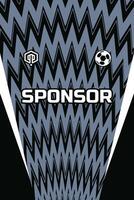 Abstract concept jersey pattern template for sports vector