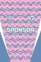 Abstract concept jersey pattern template vector