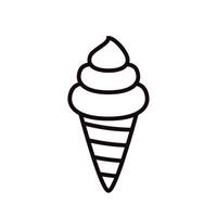 Ice cream cartoon design. ice cream icon . vector