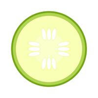 Cucumber slice icon. Cucumber . vector