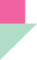 Standing Square and Triangle Colorful Combined Shapes vector