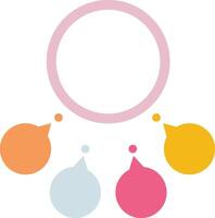 Bubble Colorful Information Infographic vector