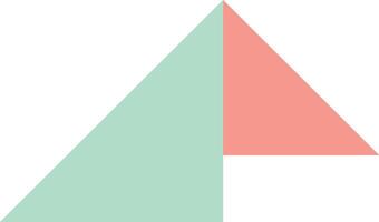 Two Right Triangles Colorful Combined Blocks vector