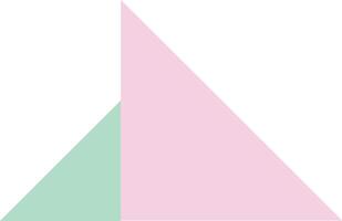 Two Right Triangles Colorful Combined Blocks vector