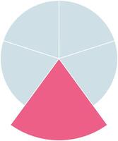 Pie Chart Colorful Information Infographic vector