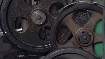 Machine and tool of Computer numerical control CNC, factory creates metal religion art such as Gold rolling machine and little jewelry in religious ceremony. video