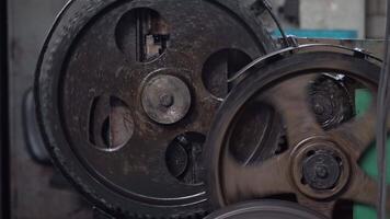 Machine and tool of Computer numerical control CNC, factory creates metal religion art such as Gold rolling machine and little jewelry in religious ceremony. video