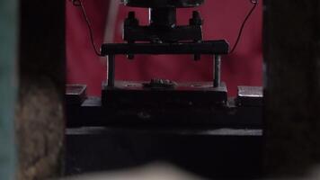 Machine and tool of Computer numerical control CNC, factory creates metal religion art such as Gold rolling machine and little jewelry in religious ceremony. video