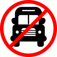 symbol buses are prohibited crossing in red circle png