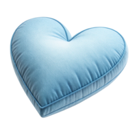 blue heart soft pillow transparent background png
