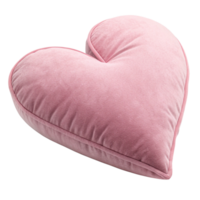 Elegant pink pillow heart shape transparent background png