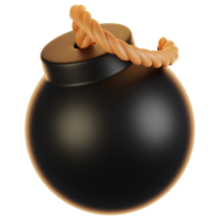 3d representación bomba icono. juego activo icono concepto png