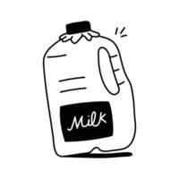 An amazing icon of milk can in modern style vector