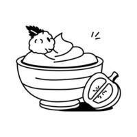 Grab this amazing icon of yogurt bowl, ready to use vector