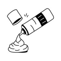 Fresh whipped cream for desserts and recipes vector