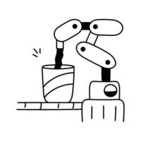 Get this amazing icon of yogurt production in trendy style vector