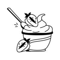 Get this amazing icon of buttercream frosting in trendy style vector