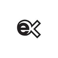 Abstract KE EK Icon Design with a Sleek Appearance vector