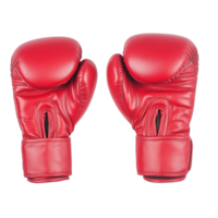 Red boxing gloves are essential equipment for training and competition, designed for protection and performance. They feature durable exterior and comfortable padding for optimal impact absorption png
