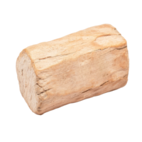 Natural wood log with rough texture, showcasing its organic form and earthy tones, perfect for rustic decor or crafting projects png