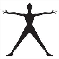 Dynamic Empowered Pose Silhouette vector